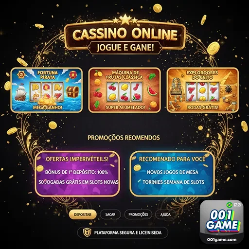 Imagem destacando promoções diversificadas em casino online