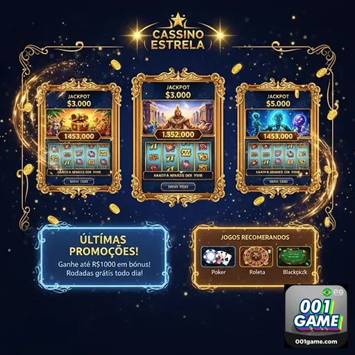 Imagem destacando jogos no site 001game, plataforma de entretenimento digital.